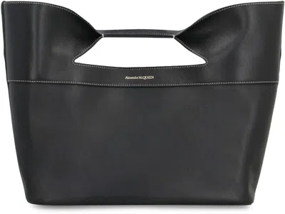 Alexander Mcqueen Logo-print Tote Bag In Black