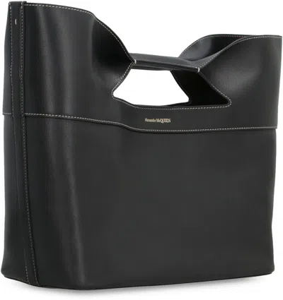 Alexander Mcqueen Logo-print Tote Bag In Black