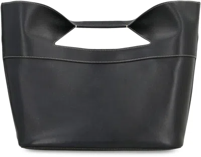 Alexander Mcqueen Logo-print Tote Bag In Black