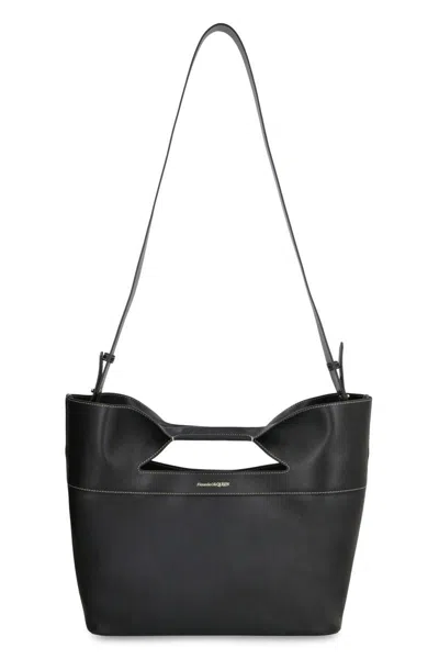 Alexander Mcqueen Logo-print Tote Bag In Black