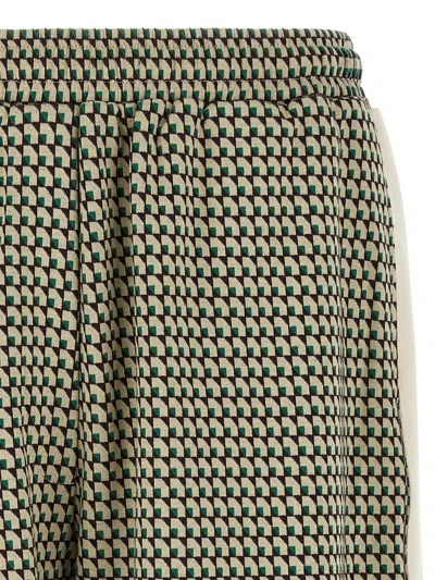 Wales Bonner 'dynamic Patterned Side Stripe Elastic Waistband Shorts' In Multi