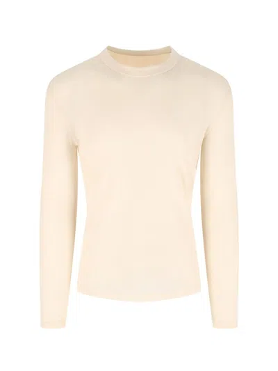 Berner Kuhl Wool Ribbed Sweater In White
