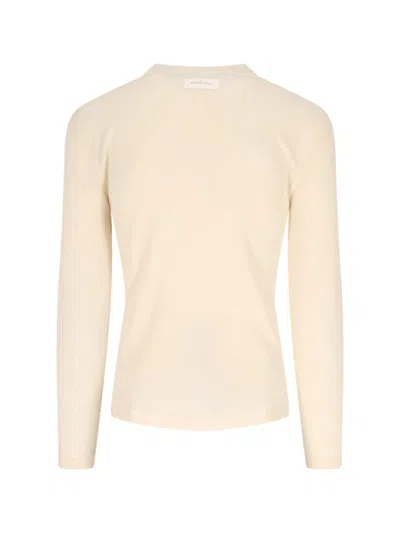 Berner Kuhl Wool Ribbed Sweater In White