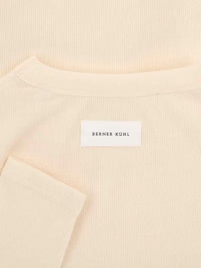 Berner Kuhl Wool Ribbed Sweater In White