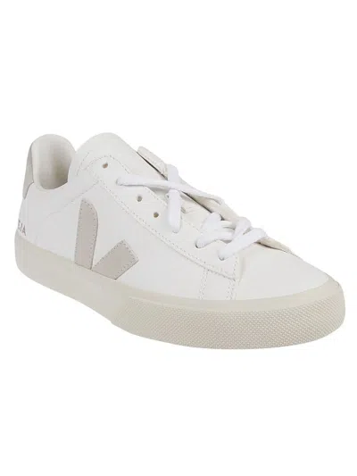Veja Low Top Leather Sneakers In White