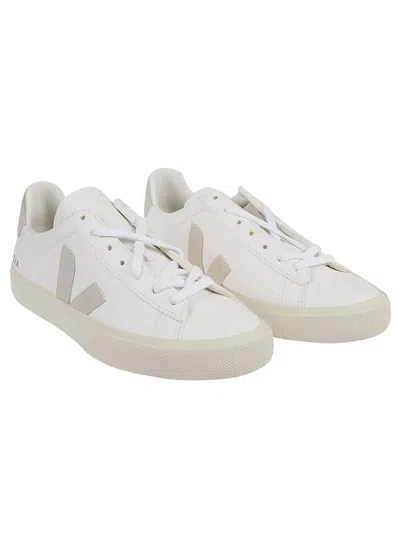 Veja Low Top Leather Sneakers In White