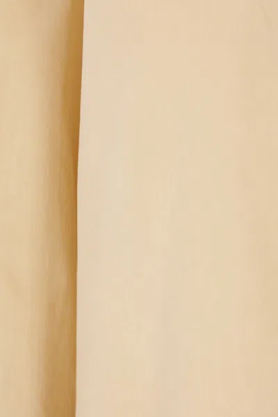 The Row Collared Long Sleeve Button Front Shirt In Nude