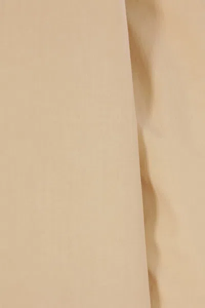 The Row Collared Long Sleeve Button Front Shirt In Nude