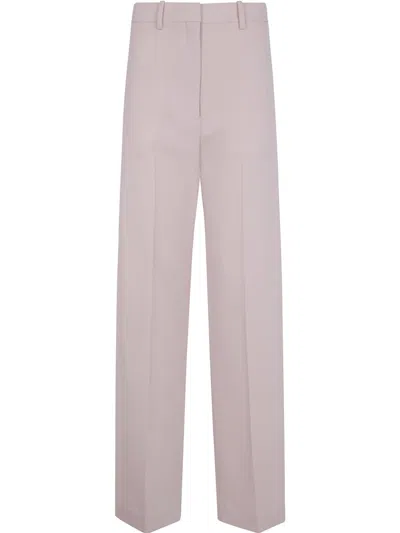Theory Casual High-waisted Trousers For Women In Purple