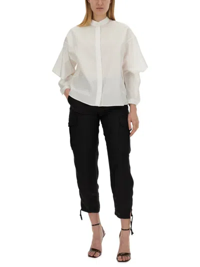 Aspesi Regular Fit Cargo Pants With Adjustable Hems And Side Pockets In Black