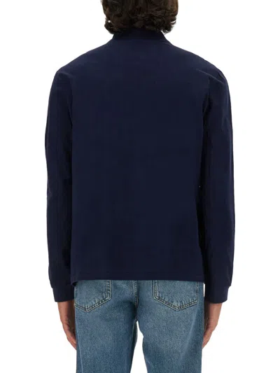 Lacoste Blue Piqué Polo Shirt In Blue