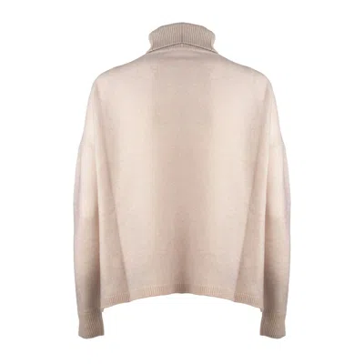 Base Antique Pink Extra Fine Merino Wool Turtleneck Sweater In Neutral