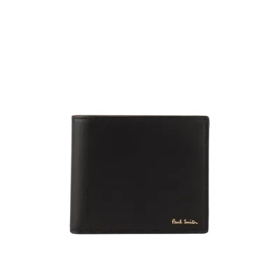 Paul Smith Signature Stripe Wallet In Black