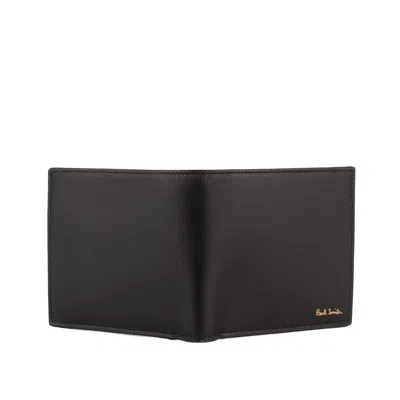 Paul Smith Signature Stripe Wallet In Black