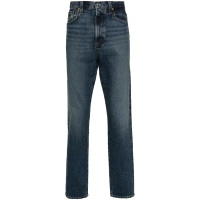 Agolde Blue Washed Jeans In Regenerated Denim In Blue