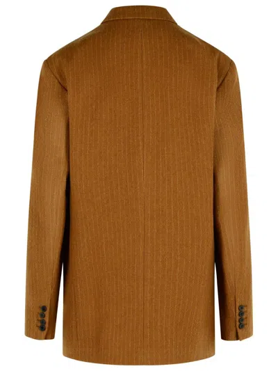 Dries Van Noten 'bishop' Brown Wool Jacket In Brown