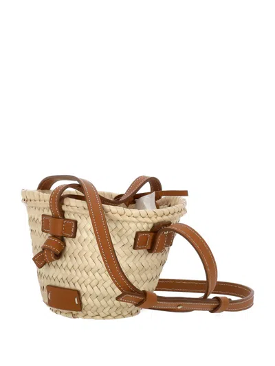 Catarzi Raffia Tote Bag In Burgundy