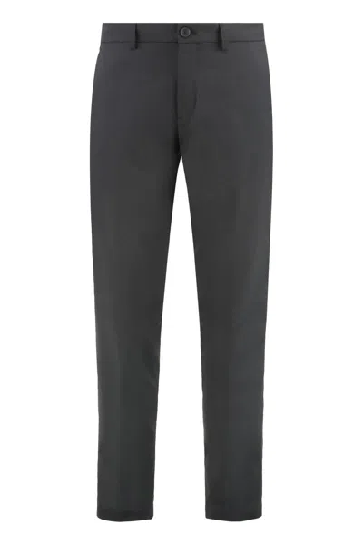 Hugo Boss Elastic Waistband Relaxed Fit Trousers In Black