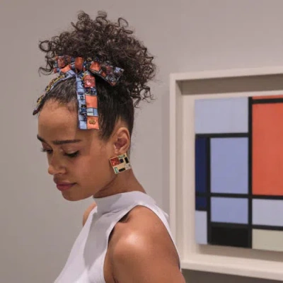 Lele Sadoughi The Met X Lele Mondrian Composition Earrings In Multi