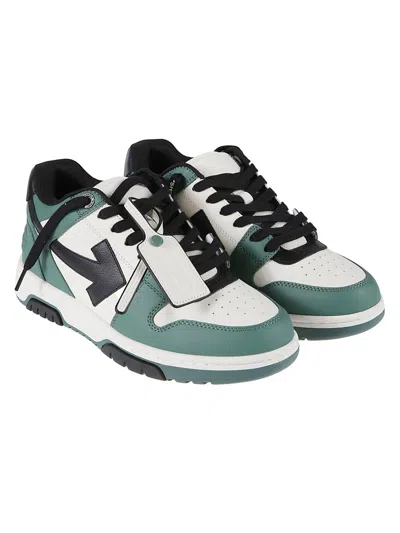 Off-white Out Of Office Sneakers In Green