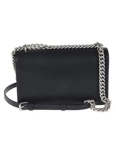 Pinko 'love One Mini' Crossbody Bag In Burgundy