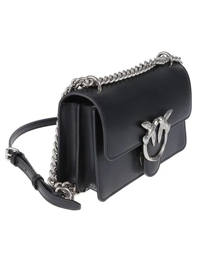 Pinko 'love One Mini' Crossbody Bag In Burgundy