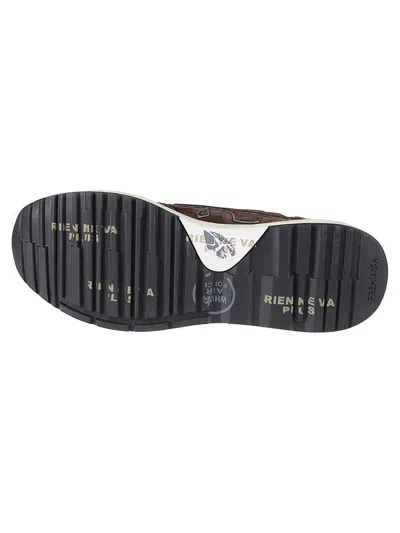 Premiata Casual Low Top Sneakers With Suede Upper In Brown