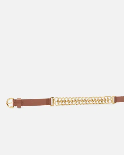 Pinko Chain Insert Belt Belts Brown In Brown