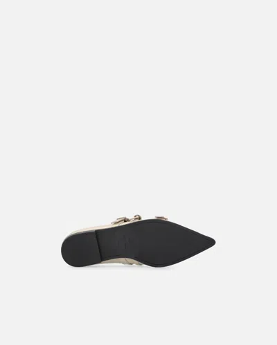 Pinko Ballerines À Bout Pointu En Cuir Clouté In Neutral