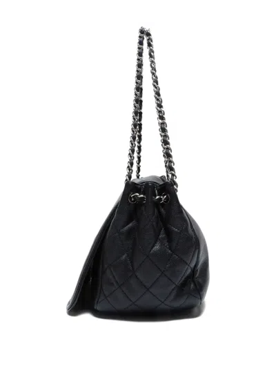 Pre-owned Chanel 2010-2011 Cc Shoulder Bag In Black