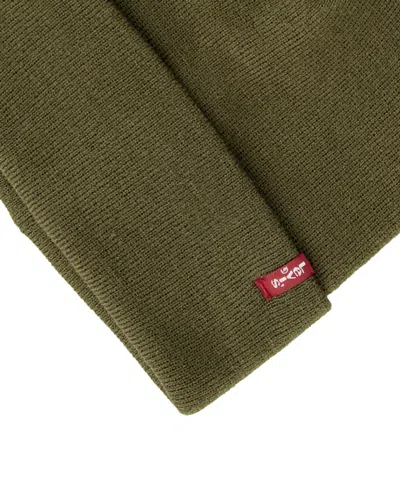 Levi's Men's Adjustable Fold Over Cuff Beanie In Green