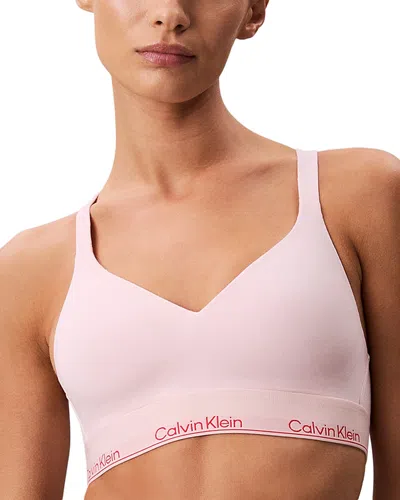 Calvin Klein Icon Lift Bralette In Pink