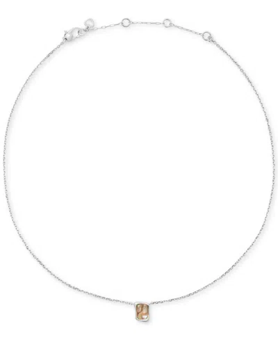 Kate Spade Cubic Zirconia Molten Pendant Necklace In Metallic