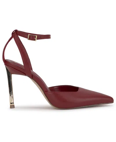 Jessica Simpson Women's Kalynia Stiletto Dress Sandals In Burgundy