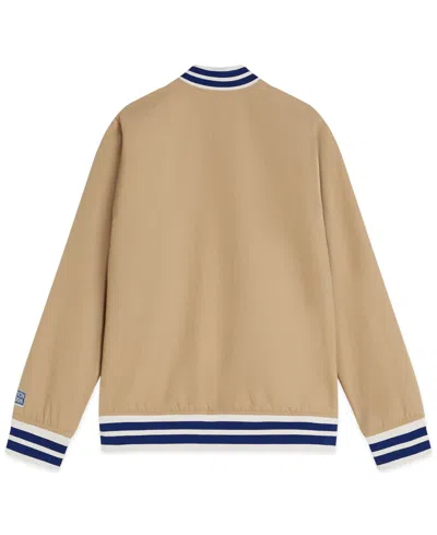 Scotch & Soda Boys 8-16 Reversible Bomber Jacket In Brown