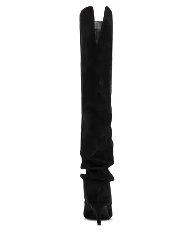 Madden Girl Women's Stassi Over-the-knee Slouchy Stiletto Dress Boots In Black