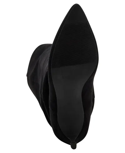 Madden Girl Women's Stassi Over-the-knee Slouchy Stiletto Dress Boots In Black