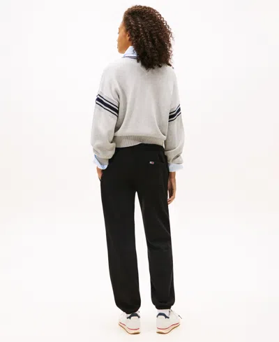 Tommy Jeans Women's Relaxed Fit Pull-on Sweatpants In Black