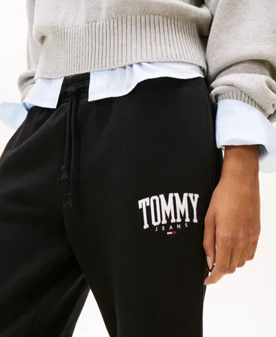 Tommy Jeans Women's Relaxed Fit Pull-on Sweatpants In Black