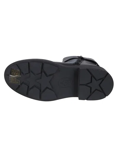 Ash Leather Chelsea Ankle Boots With Block Heel In Black