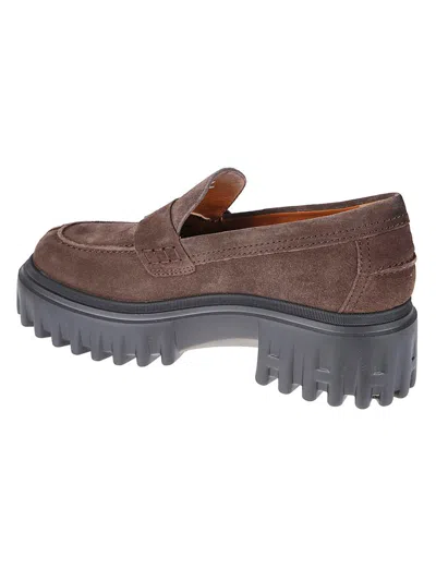 Hogan H700 Loafers In Brown