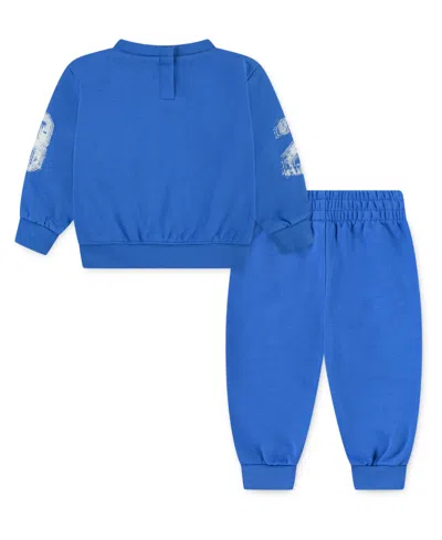 Jordan Baby Boys 2-piece Long Sleeves Top And Joggers Set In Blue