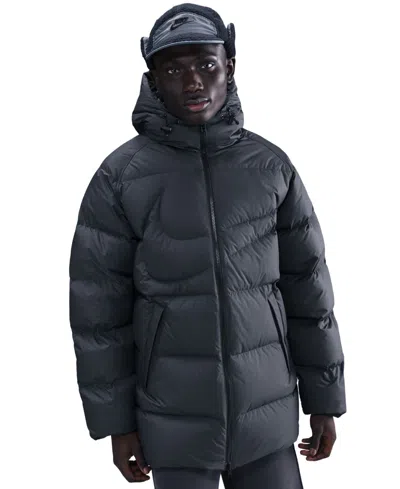 Nike Club Therma-fit Parka In Black
