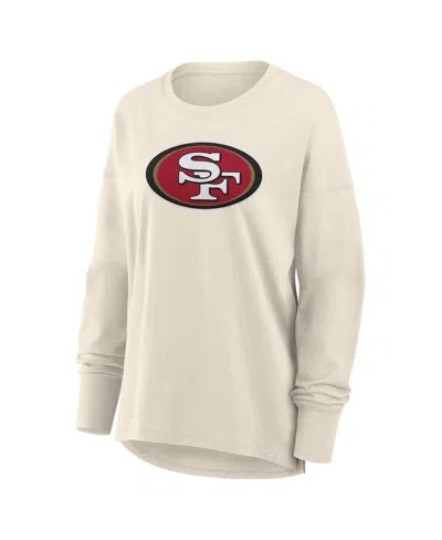Fanatics Women's Cream San Francisco 49ers Dove Legacy Long Sleeve T-shirt In Neutral