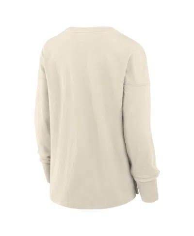 Fanatics Women's Cream San Francisco 49ers Dove Legacy Long Sleeve T-shirt In Neutral