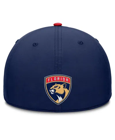 Fanatics Men's Navy/red Florida Panthers Authentic Pro Rink Team Code Flex Hat In Blue