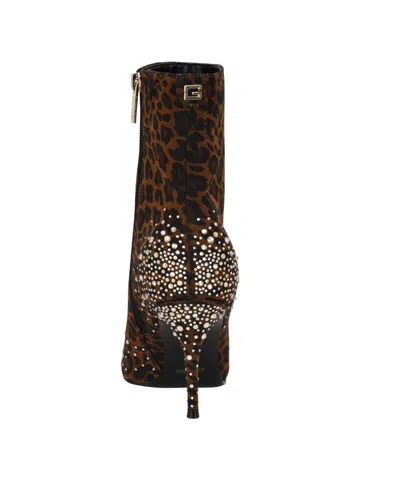 Guess Women's Gomoray Embellished Stiletto Booties In Animal Print