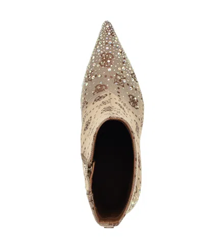 Guess Women's Gomoray Embellished Stiletto Booties In Brown