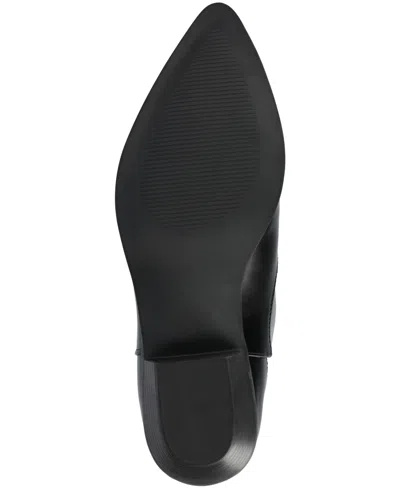 Journee Collection Womens Fritzie Block Heel Booties In Black