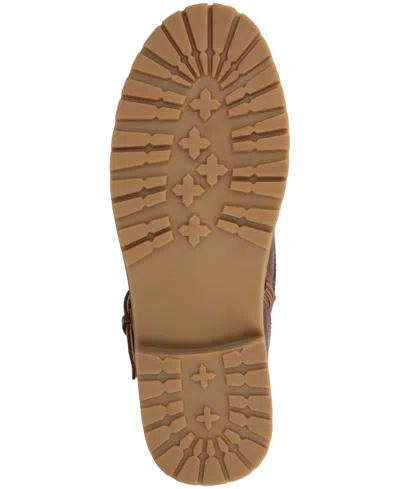 Journee Collection Journee Women's Juliah Buckle Detail Lace-up Ankle Boots In Animal Print